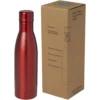 Bouteille isotherme Vasa en acier inoxydable recyclé certifié RCS de 500 ml avec isolation par le vide et couche de cuivre – Rouge Bouteille isotherme Vasa en acier inoxydable recyclé certifié RCS de 500 ml avec isolation par le vide et couche de cuivre – Rouge