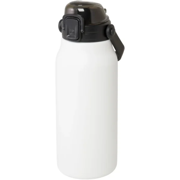 Bouteille isotherme sous vide Giganto de 1 600 ml en cuivre et acier inoxydable recyclé certifié RCS – Blanc Bouteille isotherme sous vide Giganto de 1 600 ml en cuivre et acier inoxydable recyclé certifié RCS – Blanc