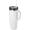 Mug isotherme Melbourne 1200 ml certifié RCS avec paille – Blanc