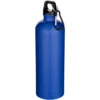 Bouteille d’eau Oregon de 750 ml en acier inoxydable à simple paroi certifiée RCS, recyclé mat avec mousqueton – Bleu royal