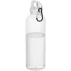 Bouteille d’eau Oregon de 750 ml en plastique recyclé certifié RCS avec mousqueton – Blanc