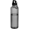 Bouteille d’eau Oregon de 750 ml en plastique recyclé certifié RCS avec mousqueton – Noir