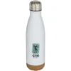 Bouteille d’eau Cove de 500 ml en acier inoxydable isolée sous vide et à double paroi avec détails en liège