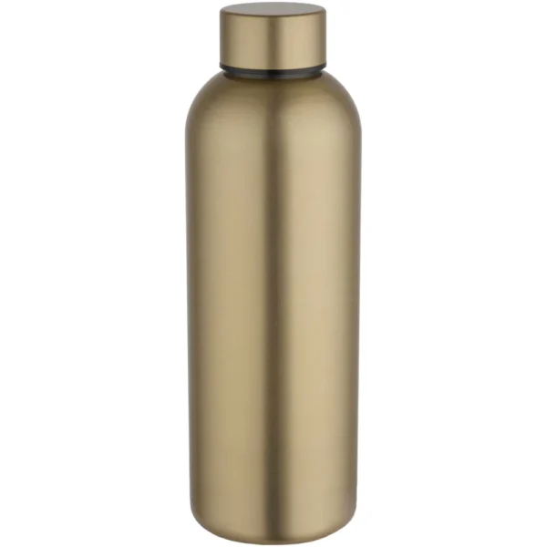 Bouteille d’eau Spring de 750 ml en acier inoxydable recyclé certifié RCS à simple paroi – Doré Bouteille d’eau Spring de 750 ml en acier inoxydable recyclé certifié RCS à simple paroi – Doré