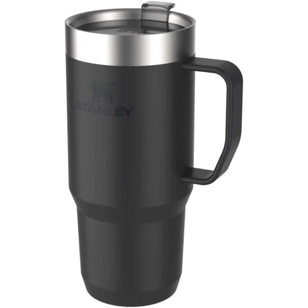 Mug isotherme Stanley Everyday Suburban 473 ml en acier inoxydable recyclé – Noir