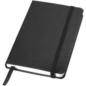 Bloc-notes de poche Classic format A6 à couverture rigide – Noir