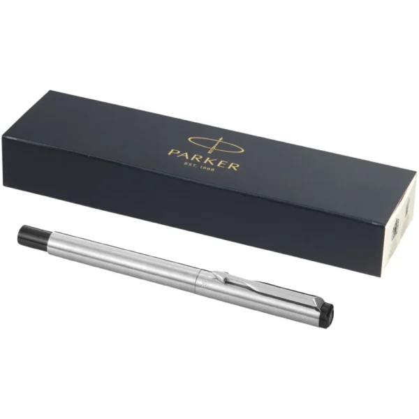 Stylo roller Vector Parker (encre noire) – Argent