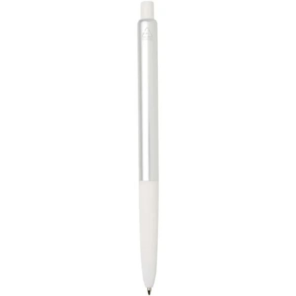 Stylo à bille Soffit en aluminium recyclé, à mécanisme à clic et anodisé (encre bleue)