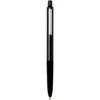 Stylo à bille Soffit en aluminium recyclé, à mécanisme à clic et anodisé (encre bleue) – Noir