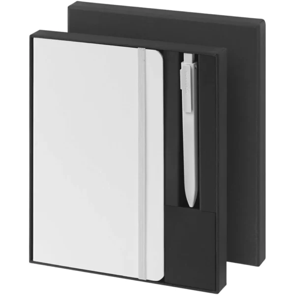 Coffret cadeau avec cahier A5 et stylo Moleskine – Blanc