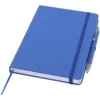 Ensemble comprenant un cahier en papier recyclé Spectrum A5 et un stylo à bille – Bleu royal