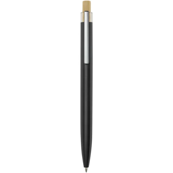 Stylo bille en aluminium recyclé Nooshin (encre noire) – Noir