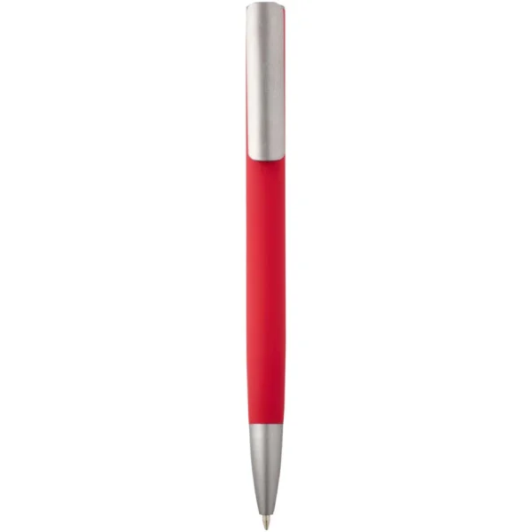 Stylo bille Ziguur en aluminium recyclé (encre bleue) – Rouge