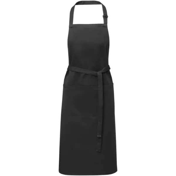 Tablier ajustable Andrea de 240 g/m² avec bretelle réglable au cou – Noir