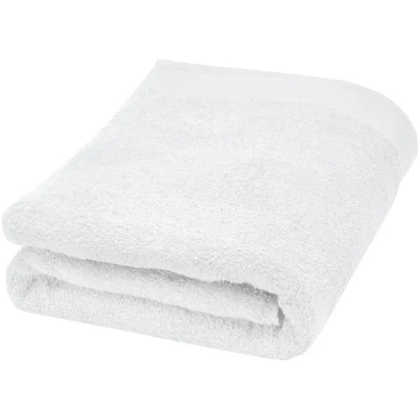 Serviette en coton 550 g/m² 70x140 cm Ellie – Blanc