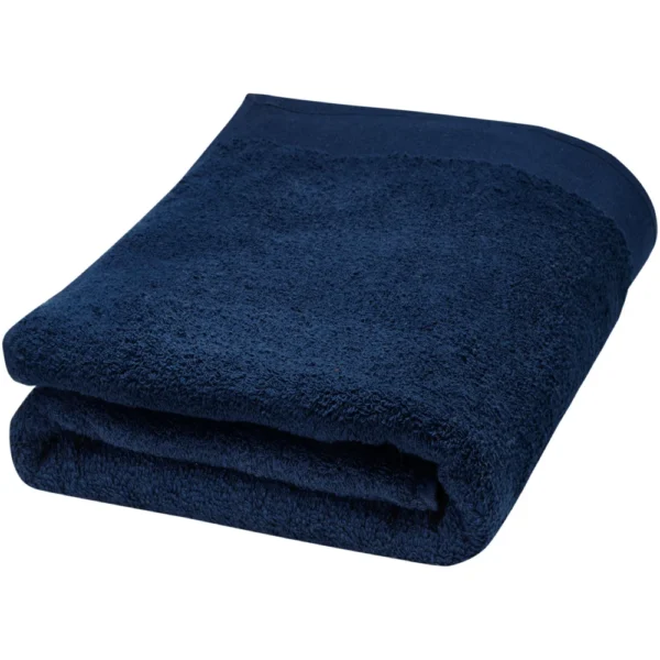 Serviette en coton 550 g/m² 70x140 cm Ellie – Marine