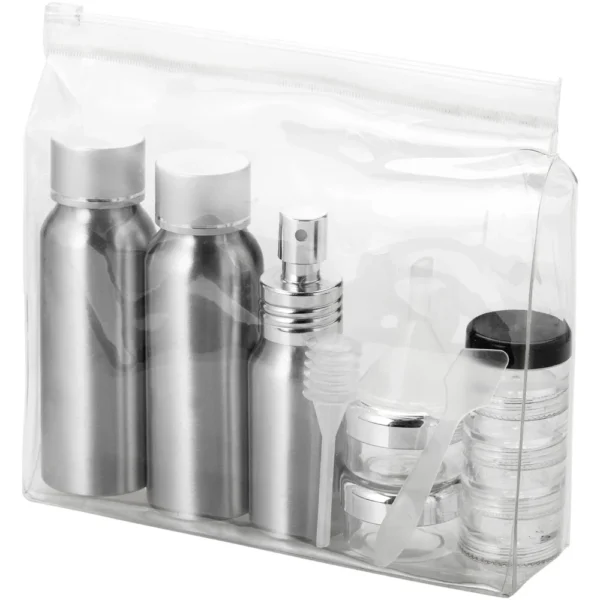 Trousse de toilette approuvée par les compagnies aériennes Traveler – Argent