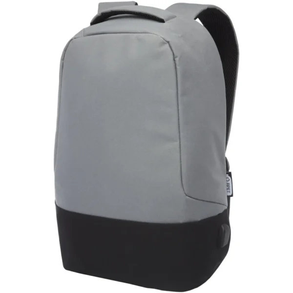 Sac à dos anti-vol Cover en RPET certifié GRS 18L – Gris