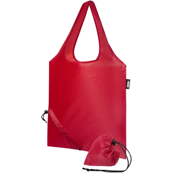 Sac shopping pliable Sabia en PET recyclé 7L – Rouge