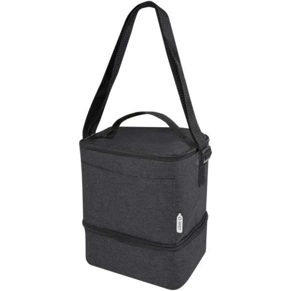 Sac-repas isotherme Tundra en RPET pour 9 canettes 9L – Mélange anthracite