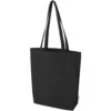 Sac shopping Odisha bio OCS à large fond 180 g/m2 de 11 L – Noir