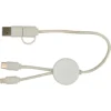 Câble 5 en 1 Chechia en plastique recyclé de 30 cm pour la synchronisation des données et la charge rapide de 27 W avec détai