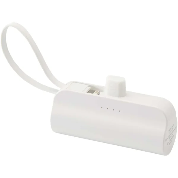 Batterie de secours Alnair Type-C de5 000 mAh et 10 W en plastique recyclé avec support de retournement intégré et câble 2 en