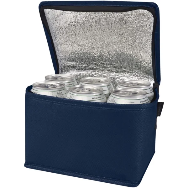 Sac isotherme Spectrum non tissé recyclé GRS de 4L pour 6 canettes – Marine