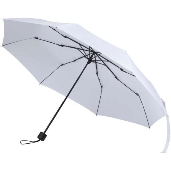 Parapluie manuel pliable Aaron 23 pouces – Blanc