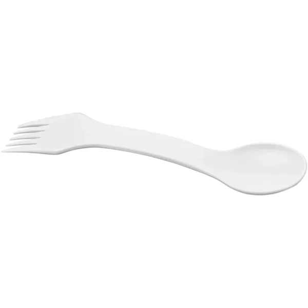 Outil 3-en-1 Epsy avec cuillère, fourchette et couteau – Blanc