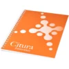 Cahier Desk-Mate® à spirales A5 avec couverture PP – Blanc