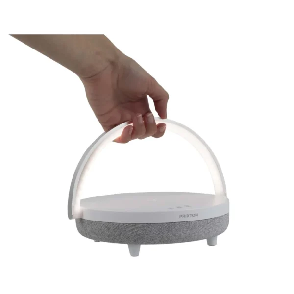 Enceinte Bluetooth® 4-en-1 Prixton de 10 W avec lumière LED et station de charge sans fil