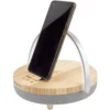 Enceinte Bluetooth® 4-en-1 Prixton de 10 W avec lumière LED et station de charge sans fil – Bois